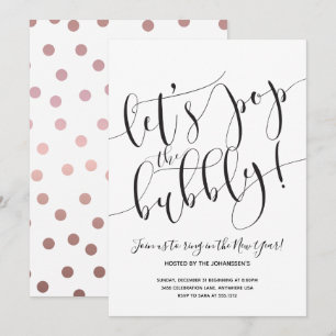 Modern New Year's Eve Party Invitation