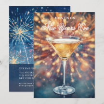 Modern New Years Eve Party Invitation