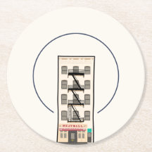 Modern New York Architecture Artwork Drink Coaster