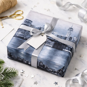 Modern New York City Skyline  Wrapping Paper