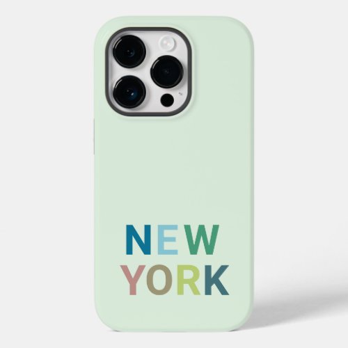 Modern New York Colorful Text      Case_Mate iPhone 14 Pro Case