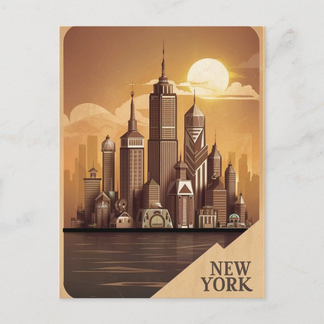 modern new york postcard (Front)