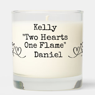 Modern Newlywed Gift   Engagement Keepsake   Scented Candle