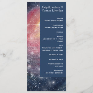 Modern Night Sky Galaxy Blue Purple Red Program