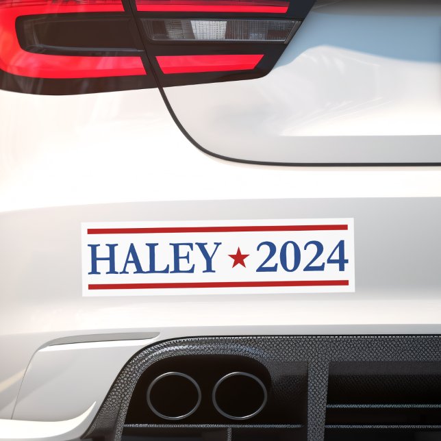 Modern Nikki Haley 2024 Election Vote Bumper Sticker (Creator Uploaded)