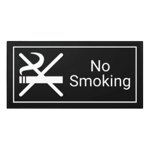 Modern No Smoking Vacation Rental Sign