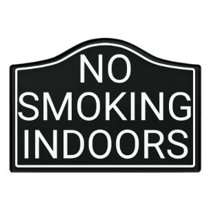 Modern No Smoking Vacation Rental Sign