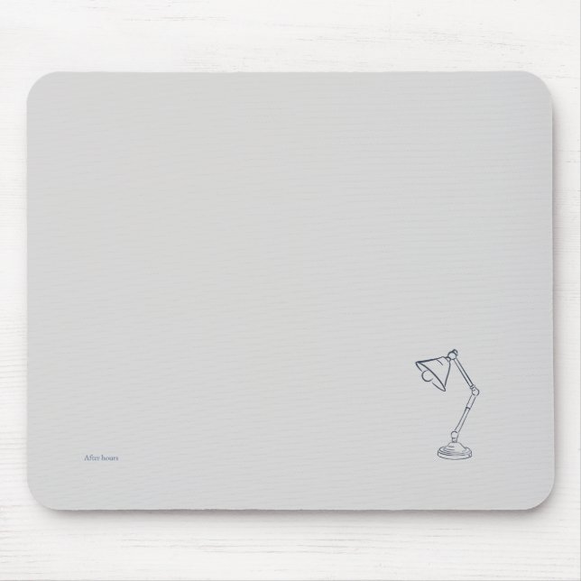 Modern Nocturnal Scholar Aesthetic/Night Lamp Mouse Pad (Front)