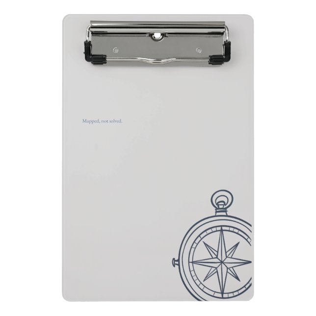 Modern Nocturnal Scholar dark academia  Mini Clipboard (Front)