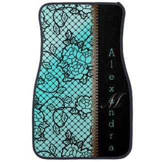 Modern noir lace and zipper illusion