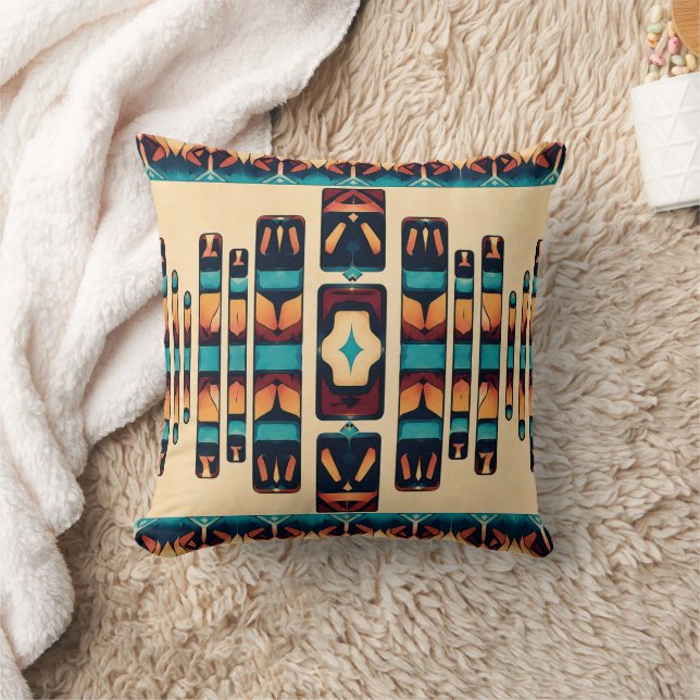 Modern Nomad Throw Pillow (Blanket)