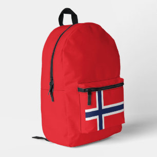 Modern norway scandinavia Flag Country Souvenir Printed Backpack