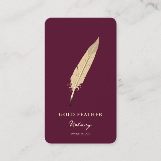 Modern Notary Public Loan Signing Agent Red Business Card (Front)