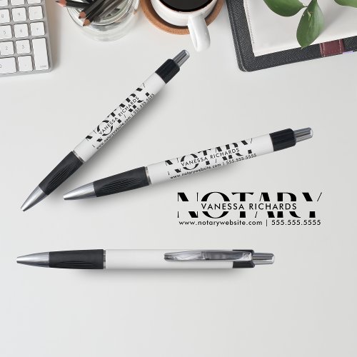 Modern Notary Public Promotional Business Contact Pen