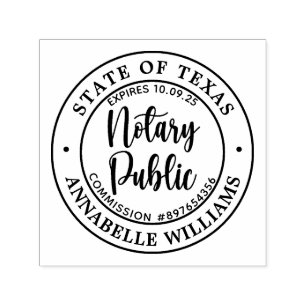 Modern Notary Public Self-inking Stamp