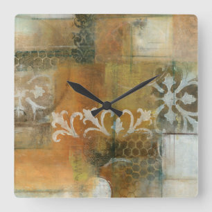 Modern Note II Square Wall Clock