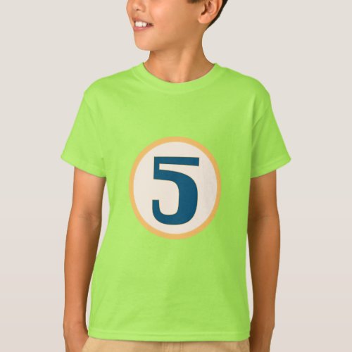 Modern Number 5 T_Shirt