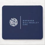 Modern Numbers Logo II Accountant Mouse Pad<br><div class="desc">Coordinates with the Modern Numbers Logo II Accountant Business Card Template by 1201AM. This professional mouse pad design is the perfect companion to the matching business cards for an elevated aesthetic with your accounting or financial business. Update the fields with your own name or business name. Original design created by...</div>