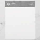 Modern Numbers Logo Linen Accountant Letterhead<br><div class="desc">Coordinates with the Modern Numbers Logo Linen Accountant Business Card Template by 1201AM. An abstract,  yet modern collection of numbers creates a unique logo for accountants and accounting firms. Set on a faux linen background image for a professional look across this customizable letterhead template. © 1201AM CREATIVE</div>