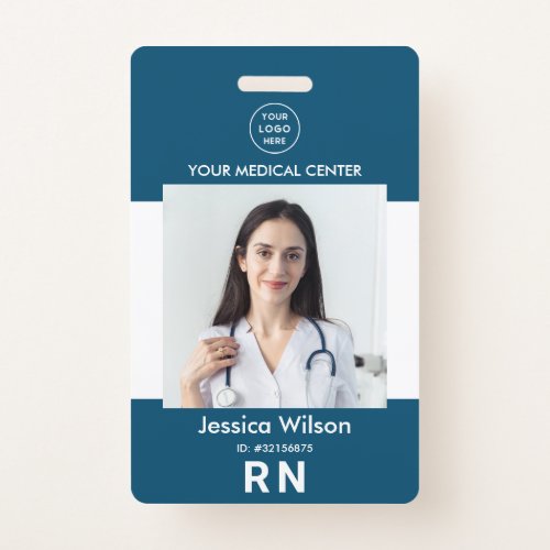 Modern Nurse ID Medical Employee Staff Badge
