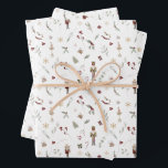 Modern Nutcracker Ballerina Mouse King Christmas  Wrapping Paper Sheets<br><div class="desc">Get ready for the holiday season with this modern take on a classic tune! Modern Nutcracker Ballerina Mouse King Christmas Wrapping Paper Sheets offer a delightful display of traditional holiday elements against calming watercolor backgrounds. Enjoy festive gifts, the marching silhouette of toy soldiers, beloved characters from the famous ballet –...</div>