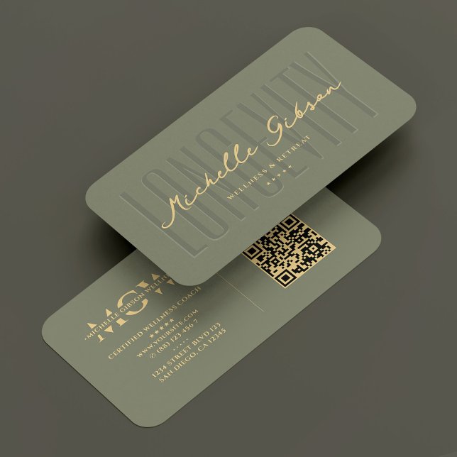 Modern Nutritionist Wellness Dietitian Sage  Business Card (Modern Nutritionist Wellness Dietitian Sage Business Card
)