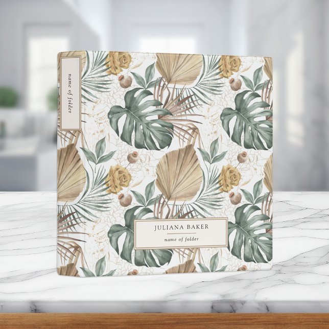 Modern Oasis Foliage 3 Ring Binder (Creator Uploaded)