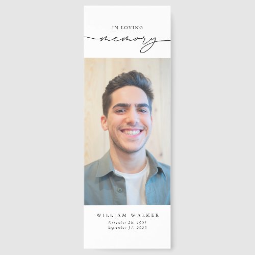 Modern Obituary Photo Funeral Memorial