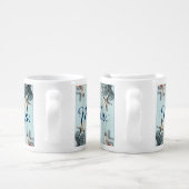 modern ocean SeaShells Beach Wedding Coffee Mug Set (Handle)
