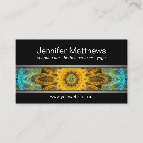 Modern Ocean Star mandala Business Card