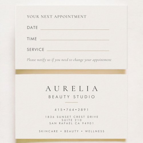 Modern Office Appointment Card