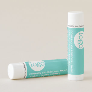 Modern Office Business Logo with 3 lines of Text Lip Balm