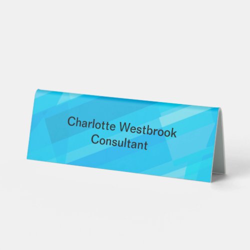 Modern Office Business Professional Consultant Table Tent Sign