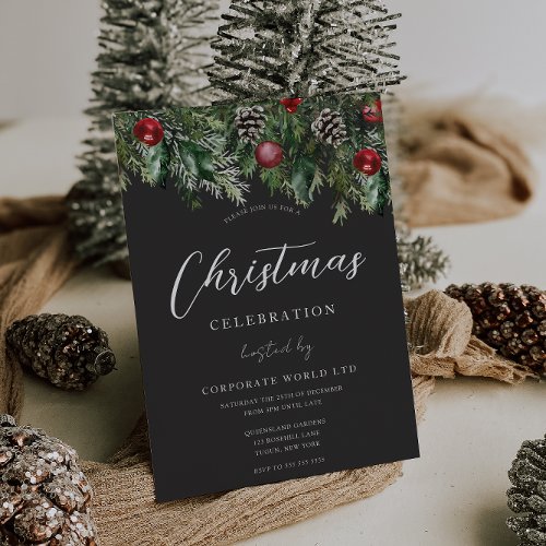 Modern Office Corporate Christmas Party  Invitation