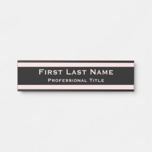 Modern Office Door Sign Signs Light Pink