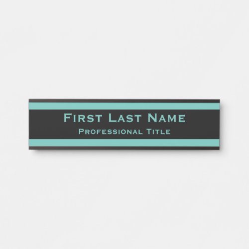 Modern Office Door Sign Signs Teal Turquoise