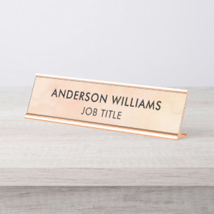 Modern Office Employee Desk Name Plate
