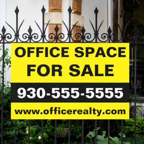 Modern Office for Sale Commercial Real Estate Sign