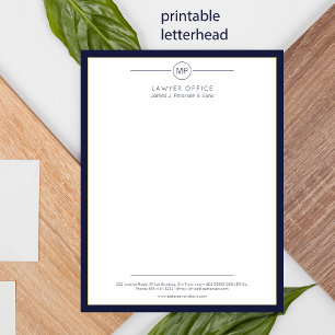 Modern office letterhead printable variant poster