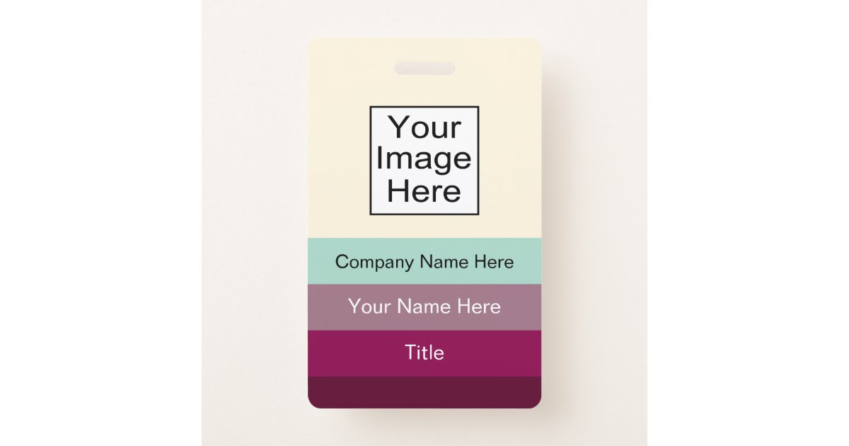 Modern Office Name ID Badges | Zazzle