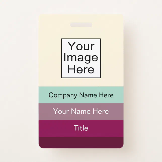 Modern Office Name ID Badges | Zazzle