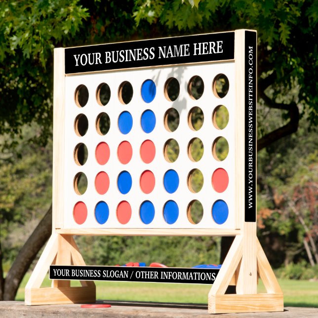 Modern Official Business Logo Event Party Games  Fast Four (Lawn)