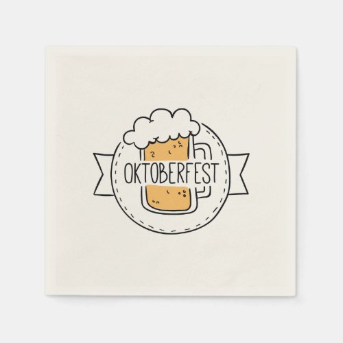 Modern Oktoberfest Beer Festival Napkins