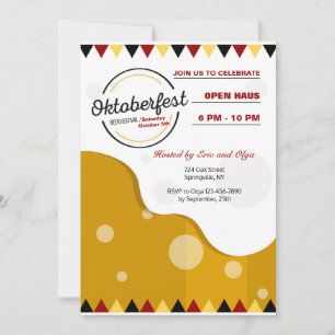 Modern Oktoberfest Invitation