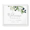 Modern Olive Branch Wedding Welcome