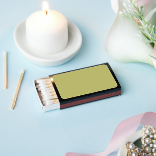 Modern Olive Green Party Matchboxes
