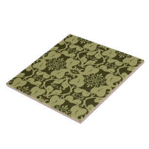 Modern Olive Green Tile