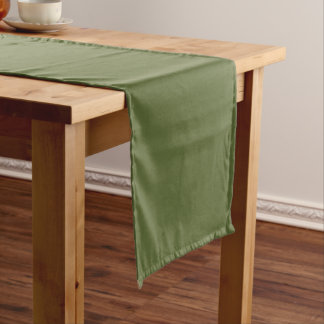 Modern Olive Green Wedding Decor  Medium Table Runner
