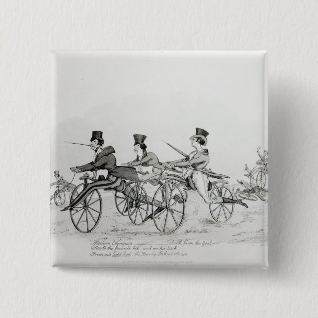 Modern Olympics', c.1820 Pinback Button (Front)