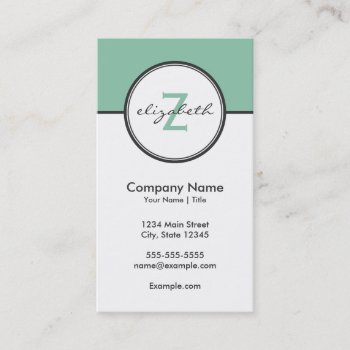 Modern Ombre Business Card by snowfinch at Zazzle